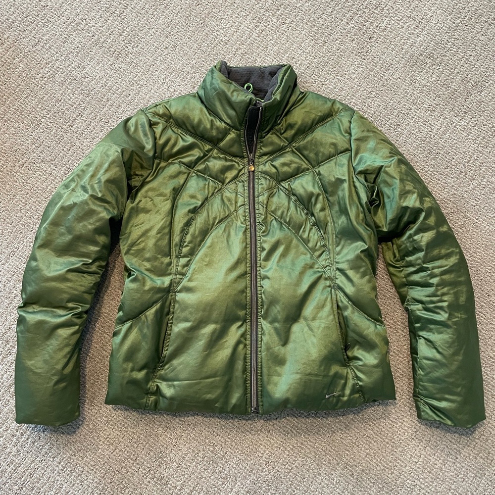 Vintage Nike ACG Y2K Collection Puffer Jacket in Lime - Women’s L
